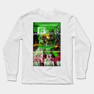 japanese nuclear alien robot incident futuristic Long Sleeve T-Shirt